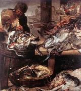 SNYDERS, Frans The Fishmonger oil on canvas